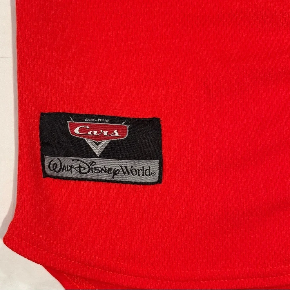 Vintage Cars Lightning McQueen Baseball Jersey Boys Medium Walt Disney World